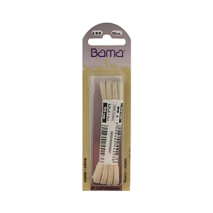 Bama Blister Packed Cotton Laces 90cm Cord 113 Cream