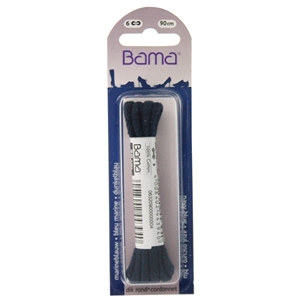 Bama Blister Packed Cotton Laces 90cm Cord 080 Navy Blue