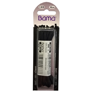 Bama Blister Packed Polyester Laces 90cm Hiking Cord 009 Black