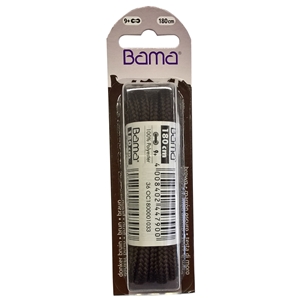 Bama Blister Packed Polyester Laces 180cm Hiking Cord 033 Brown