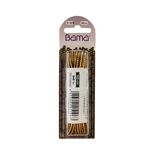 Bama Blister Packed Laces 180cm Cord 405 Yellow/Brown