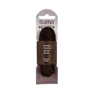 Bama Eco Pack Elastic Laces 120cm Round Brown