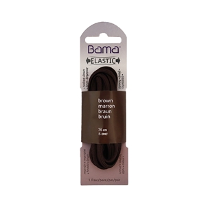 Bama Eco Pack Elastic Laces 75cm Round Brown