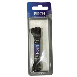 Birch Blister Pack Laces 60cm Round Brown