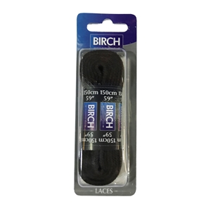 Birch Blister Pack Laces 150cm Flat Brown