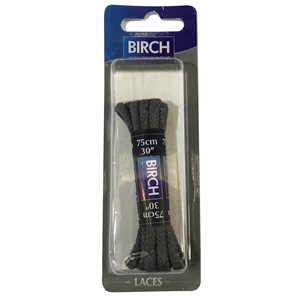 Birch Blister Pack Laces 75cm Cord Grey