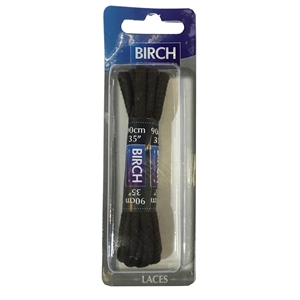 Birch Blister Pack Laces 90cm Cord Brown