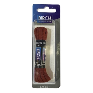 Birch Blister Pack Laces 100cm Cord Tan