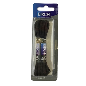 Birch Blister Pack Laces 120cm Cord Brown