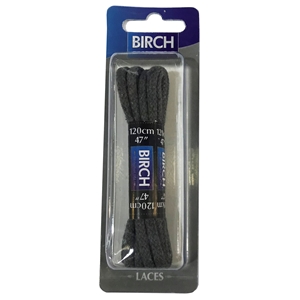 Birch Blister Pack Laces 120cm Cord Grey