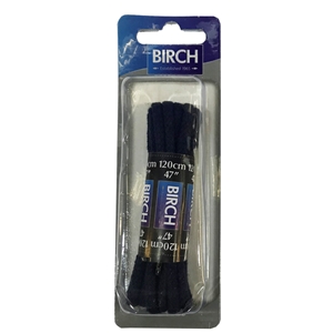 Birch Blister Pack Laces 120cm Cord Navy Blue