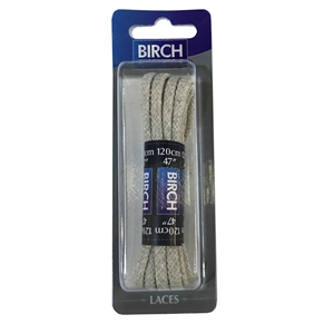 Birch Blister Pack Laces 120cm Cord Stone
