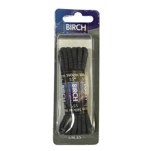 Birch Blister Pack Laces 140cm Cord Grey