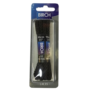 Birch Blister Pack Laces 90cm Chunky Cord Brown