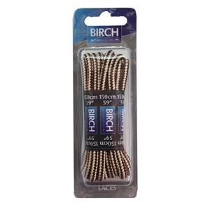 Birch Blister Pack Laces 150cm Hiking Cord Brown/Beige