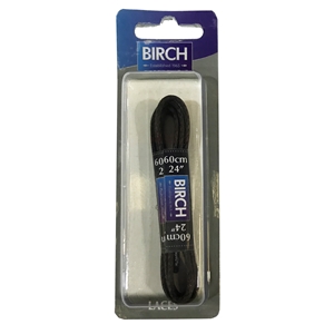Birch Blister Pack Laces 60cm Round Waxed Brown