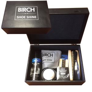 BIRCH Shoe Shine Box, Medium