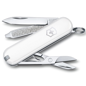 Swiss Army Knife Classic SD Boxed, Falling Snow (White)