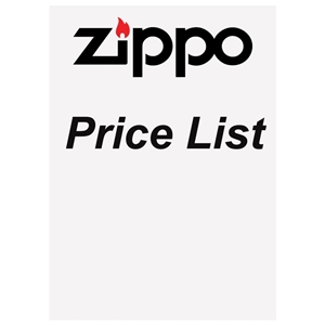 Zippo 2020 Price List
