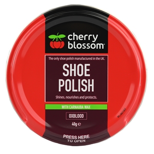 Cherry Blossom Shoe Polish 50ml/40g Tin Ox Blood