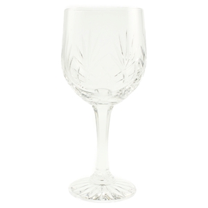 Minerva Wine Goblet 240ml Hand Cut Crystal Clearance Price £2.50