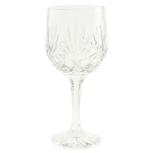 Minerva Full Cut Wine Goblet 240ml Hand Cut Crystal Clearance Price £2.50