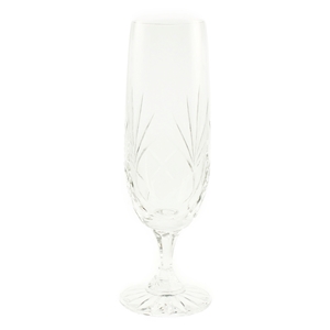 Minerva Short Stem Champagne Flute Hand Cut Crystal Clearance Price £2.50