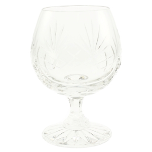 Minerva Brandy Glass 250ml Hand Cut Crystal Clearance Price £2.50