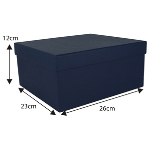230 x 260 x 120mm Blue Silk Lined Presentation Clearance Price £1.30