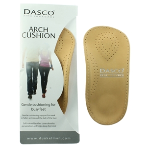 Dasco Leather Arch Cushion Insoles, Ladies Size 5