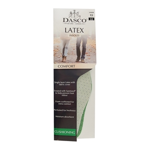 Dasco Deodorising Latex Foam Insoles, Childs Size 7