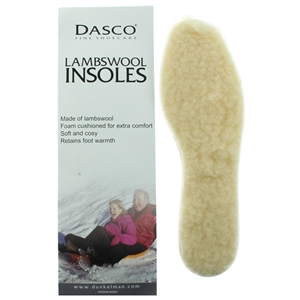 Dasco Fleecy Lambswool Insoles, Ladies Size 3