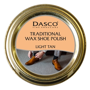 Dasco Waxed Shoe Polish Light Tan 50ml