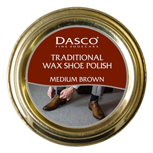 Dasco Waxed Shoe Polish Medium Brown 50ml