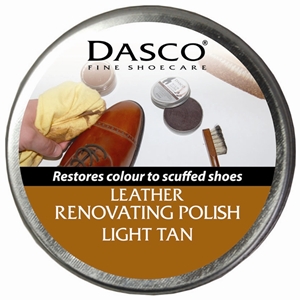 Dasco Renovating Shoe Polish Light Tan 50ml