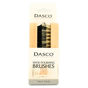 Dasco Twin Pack Shoe Brush Medium Size