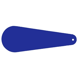 Blank Key Tag 100mm x 32mm C24 - Blue/White/Blue