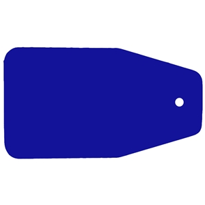 Blank Key Tag 100mm x 47mm C24 - Blue/White/Blue
