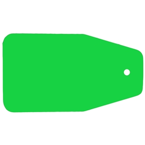 Blank Key Tag 100mm x 47mm C12 - Green/White/Green