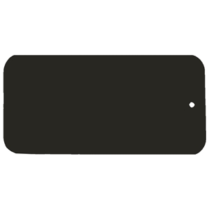 Blank Key Tag 100mm x 45mm C01 - Black/White/Black