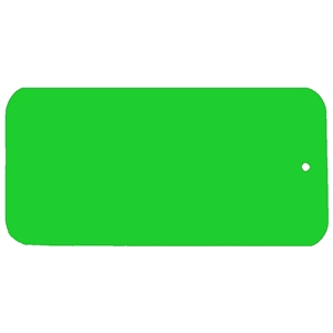 Blank Key Tag 100mm x 45mm C12 - Green/White/Green