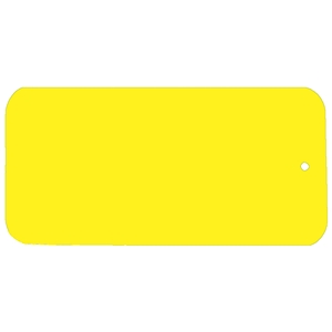 Blank Key Tag 100mm x 45mm C13 - Yellow/Black/Yellow