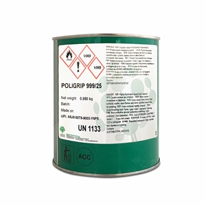 Forestali Poligrip 999, Polyurethane Adhesive - 1 Ltr. Medium viscosity adhesive with high thermal resistance for leather, rubber, PU, Micro, PVC, nylon, polyester and ABS