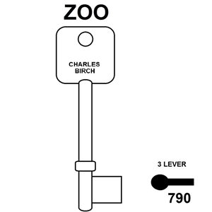Zoo 3 Lever B.S. Mortice Blank, HD GL094