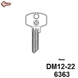 Silca DM12-22, Dom Cylinder Blank