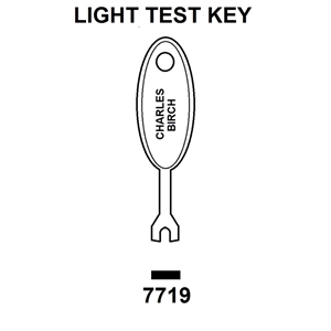 Emergency Light Test Key (FISH TAIL)