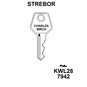Strebor TSS13 Window Key KWL28 , HD WL059