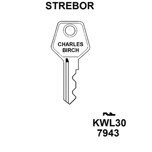 Strebor TSS18 Window Key KWL30 , HD WL062