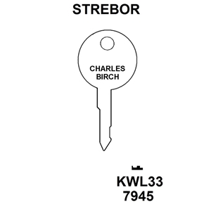Strebor SY100 Window Key KWL33 , HD WL058
