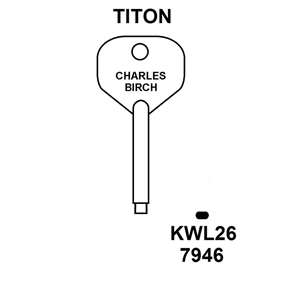 Titon Window Key KWL26 , HD WL063